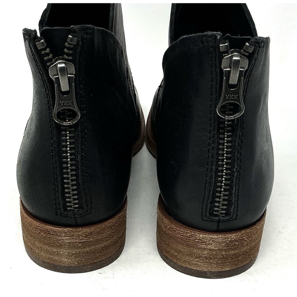 Kork Ease Ryder Black Leather Ankle Bootie Zip Boots Size 7 NEW - Picture 7 of 11